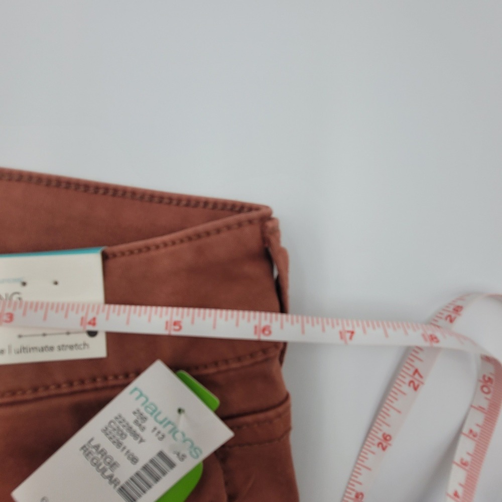 Maurices m jeans High Rise Ultimate Stretch Jeggings Clay Rust Large Regular - Picture 8 of 8